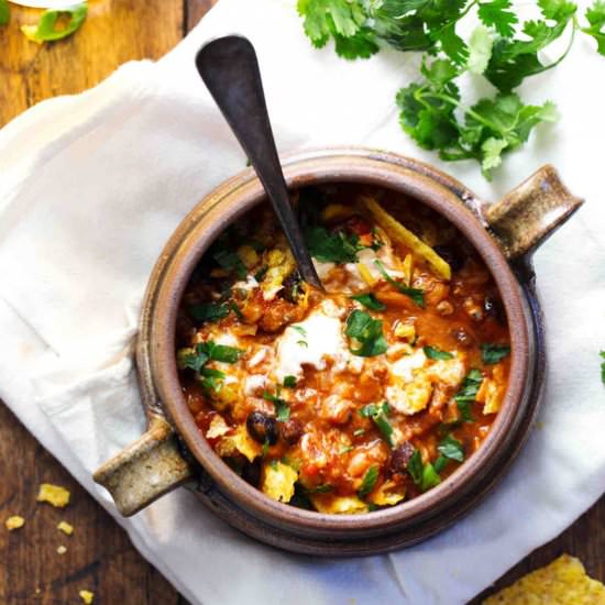 30 Minute Spicy Ancho Turkey Chili
