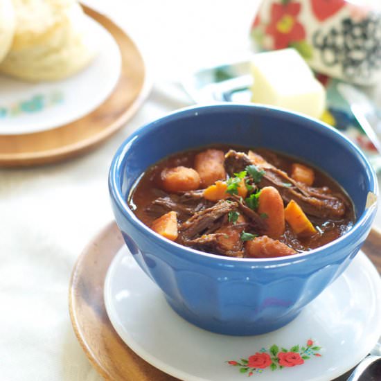 Indian Spiced Fall Roast Beef Stew