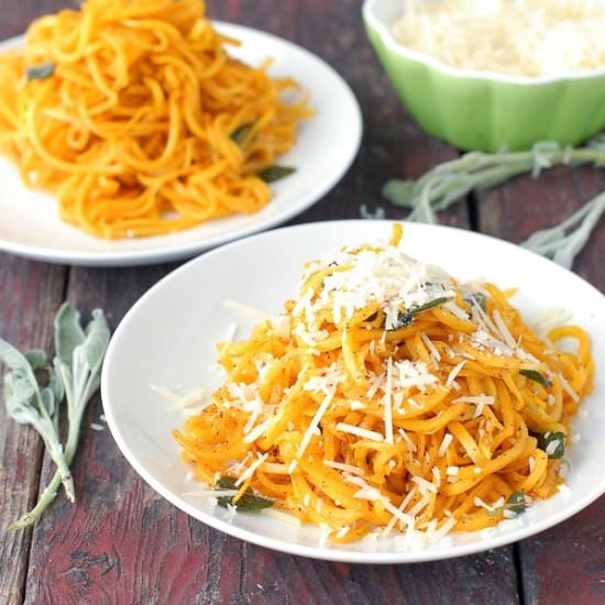 Autumnal Butternut Squash Noodles
