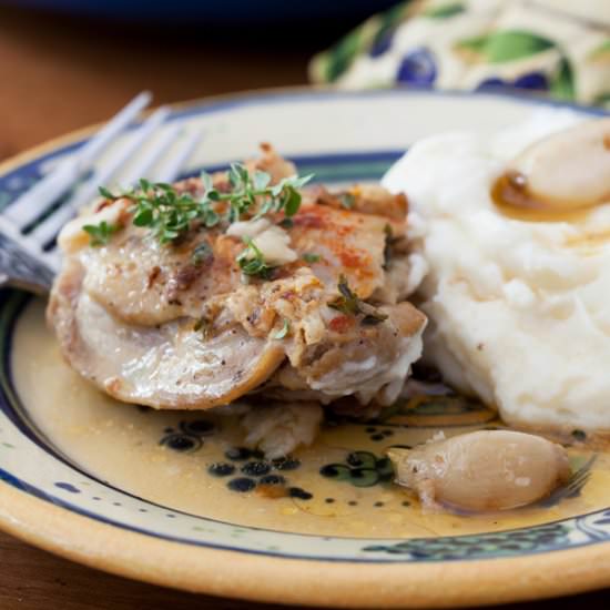 Country Chicken with Garlic Sauce