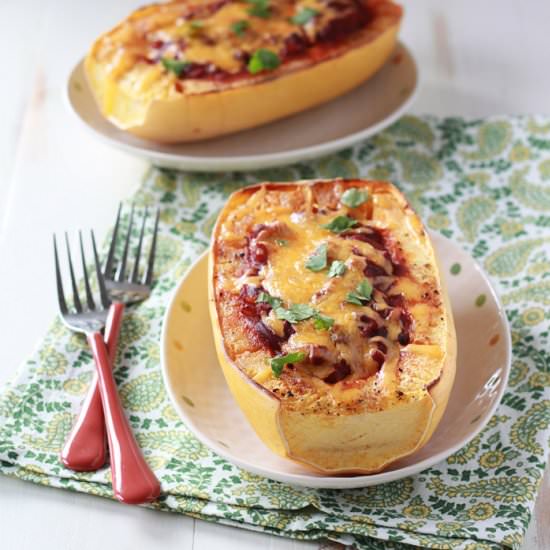 Chili Cheese Spaghetti Squash