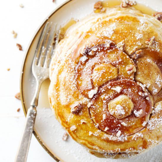 Old Fashioned Whole Wheat Apple Pancakes