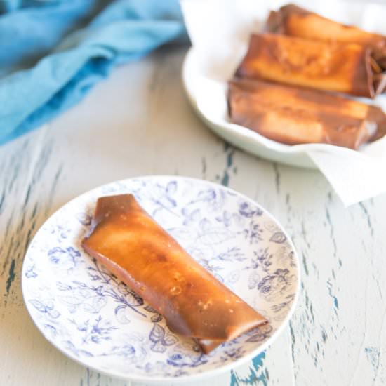 Sweet Banana Egg Rolls
