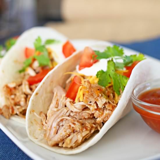 Salsa Pulled Pork Tacos