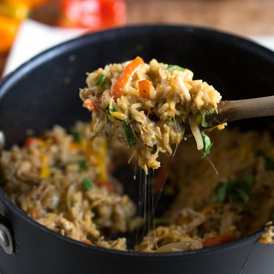 One Pot Chicken Fajita Bowls