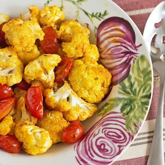 Indian Spiced Roasted Vegetables