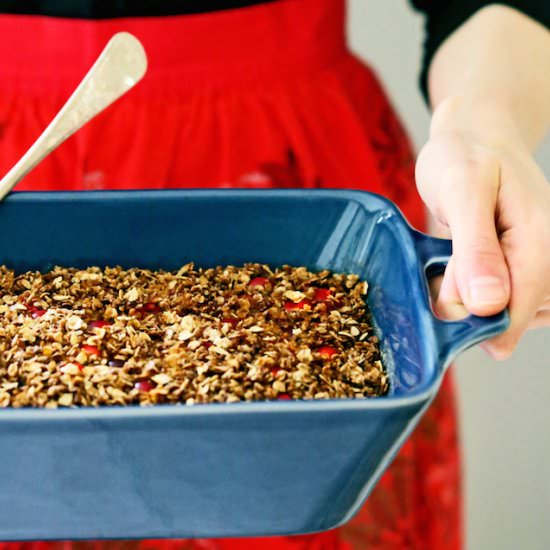 Cranberry Crunch Baked Oatmeal