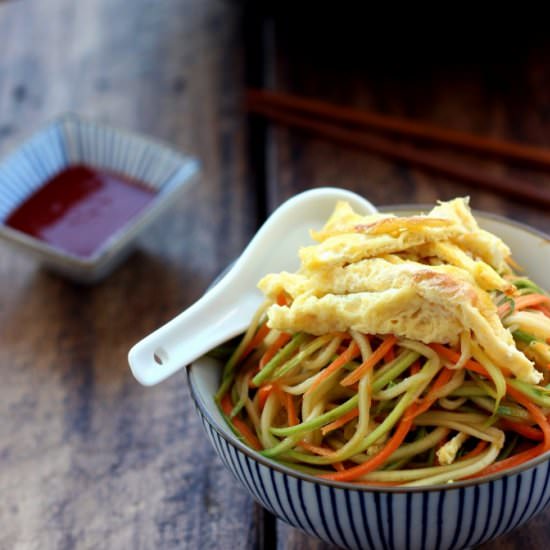 Stir-Fried Egg Vegetable Noodles