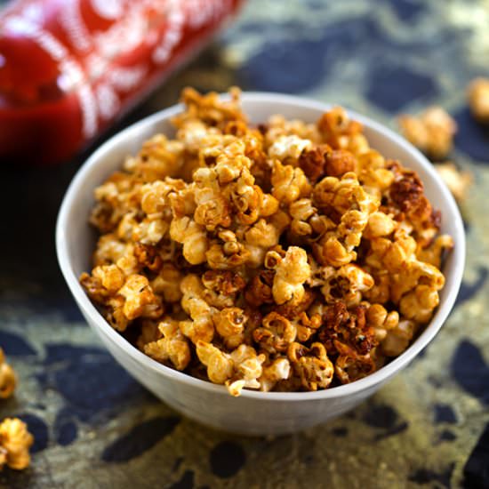 Homemade Sriracha Kettle Corn