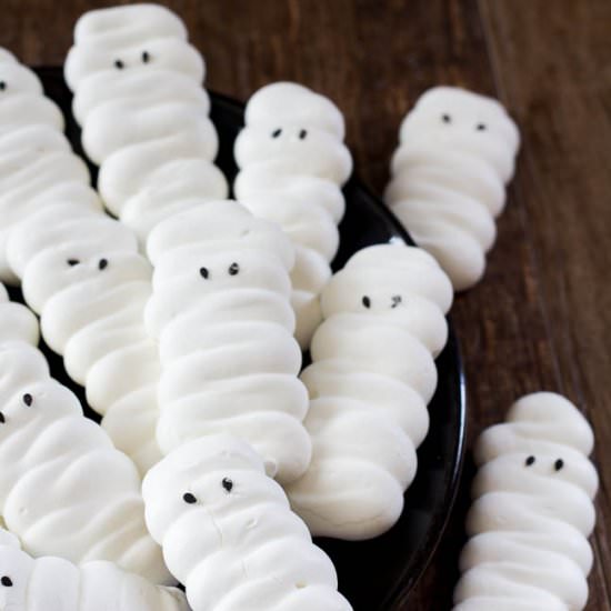 Mummy Meringue Cookies