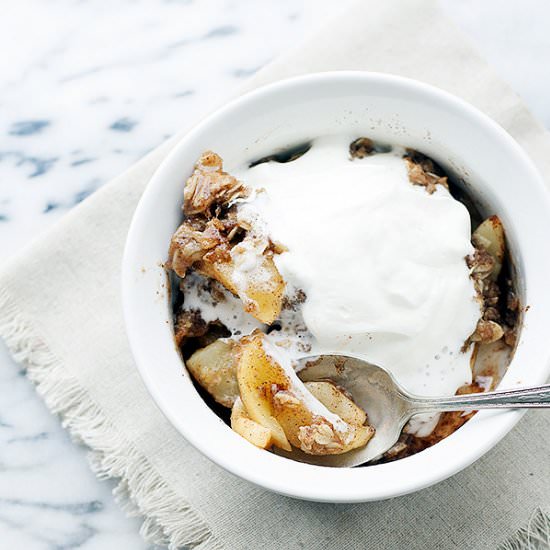 Single Serving Apple Crisp