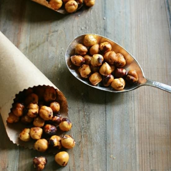 Roasted Spiced Hazelnuts