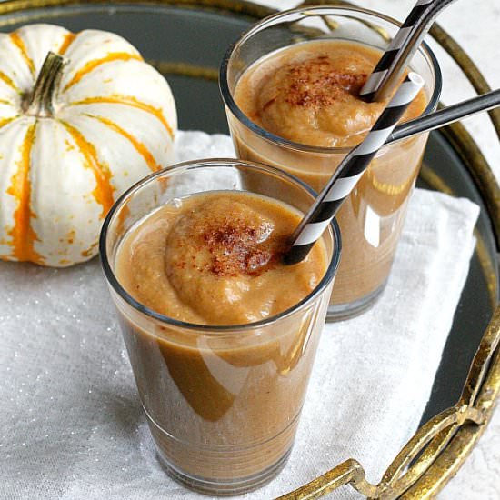 Warm Pumpkin Pie Milkshake