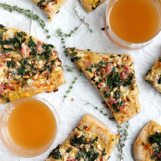 Pancetta Kale & Pumpkin Flatbread