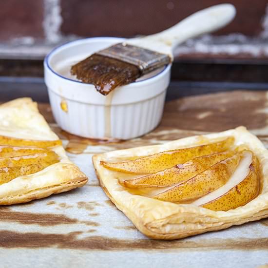 Apple Glazed Pear Galettes