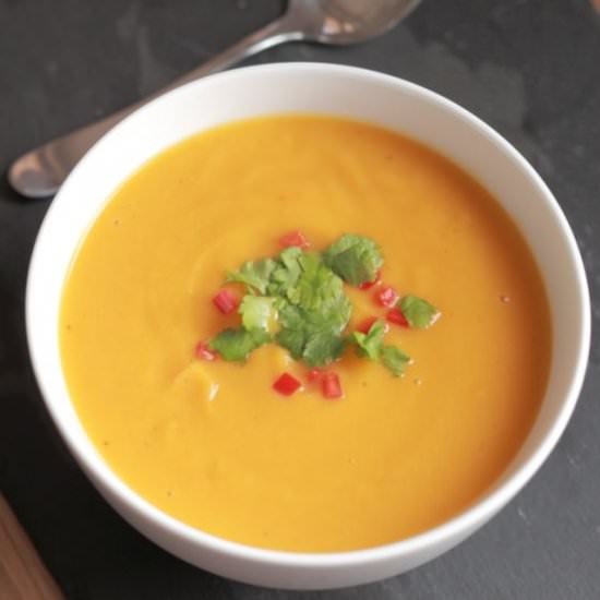 Sweet Potato, Garlic and Chilli Soup