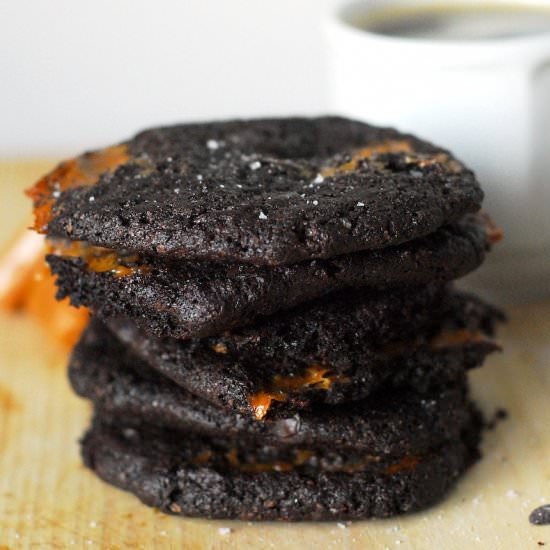 Salted Caramel Mocha Cookies