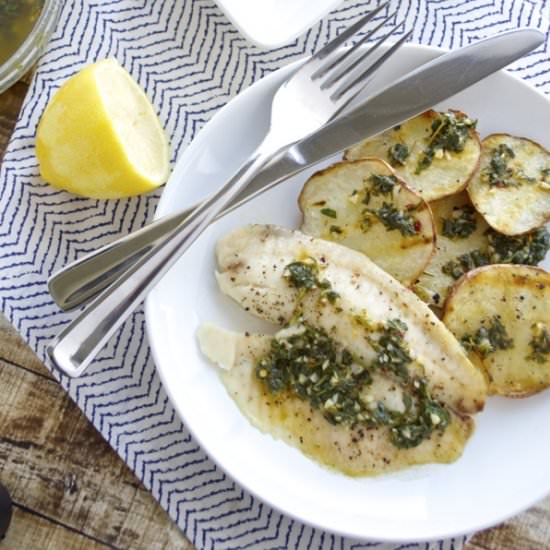 Chimichurri Tilapia & Potatoes