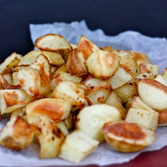 Kettle Corn Baked Potatoes