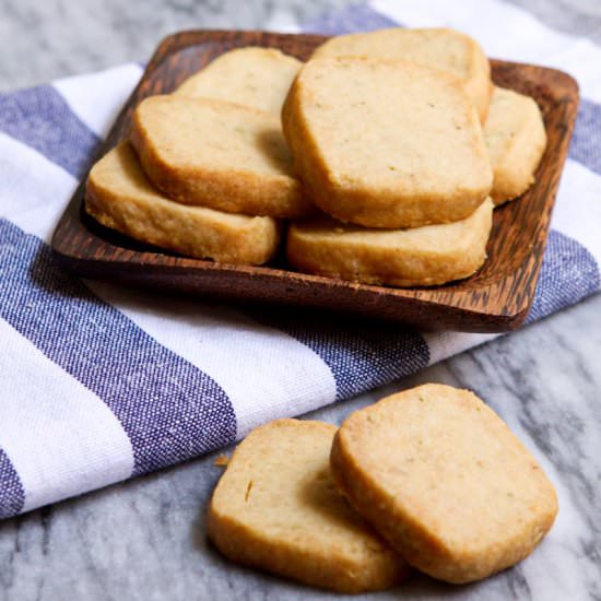 Rosemary Lavender Honey Shortbread