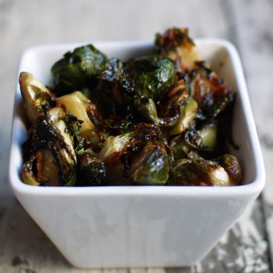 Thai Chili Roasted Brussel Sprouts
