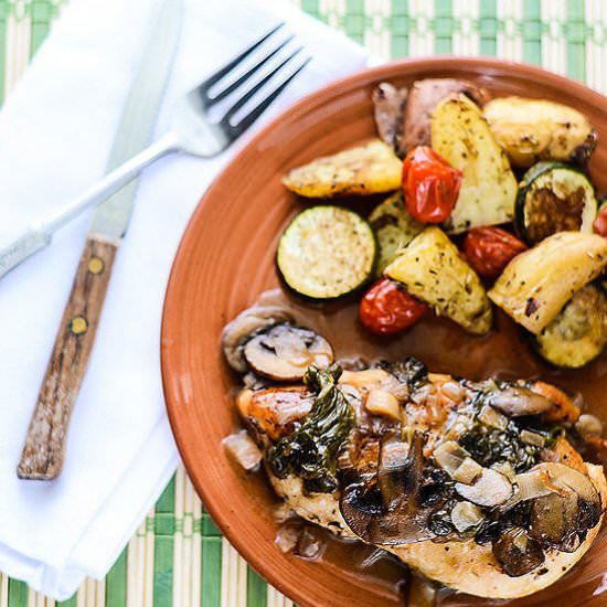 Mushroom Spinach Chicken