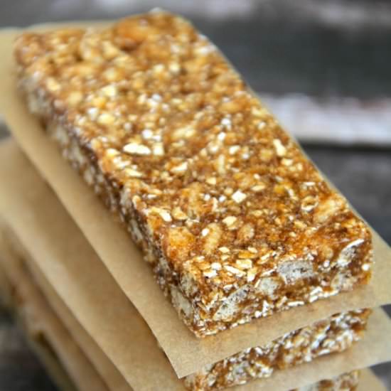 No-Bake Pumpkin Spice Granola Bars