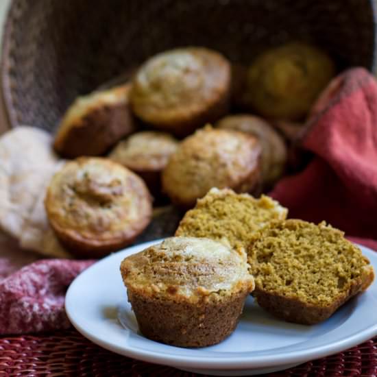 Pumpkin Muffins w/ Cream Cheese
