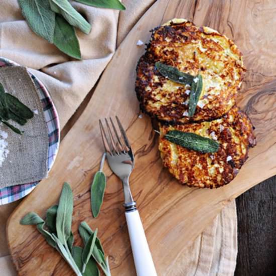 Cheesy Spaghetti Squash Fritters
