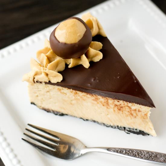 Peanut Butter Buckeye Cheesecake