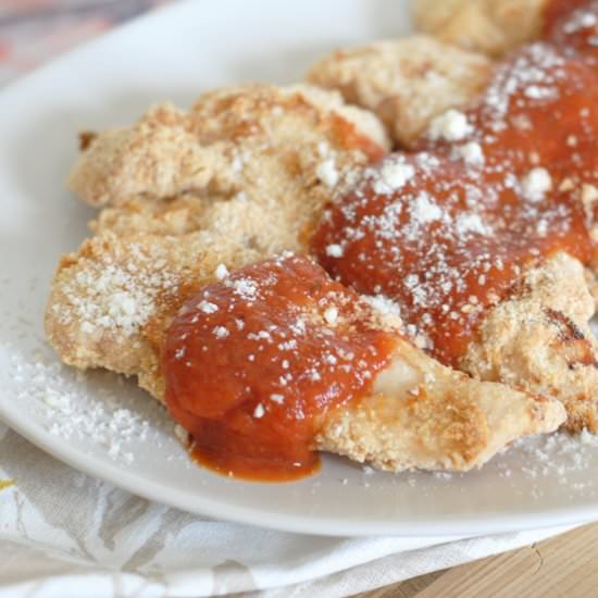 Gluten Free Parm Chicken Fingers