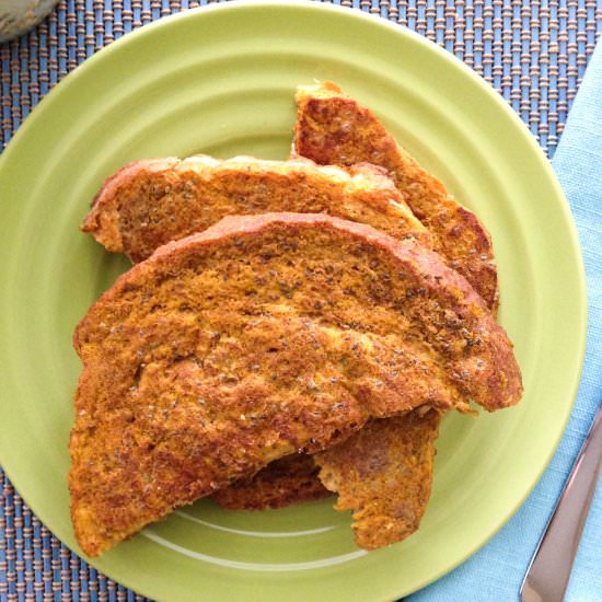Vegan Pumpkin French Toast