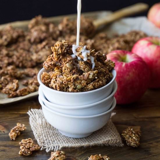 Caramelized Apple Cinnamon Granola