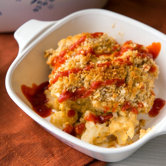 Sriracha Cauliflower Mac n Cheese