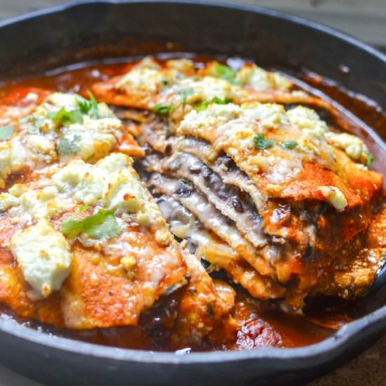Black Bean Enchilada Skillet