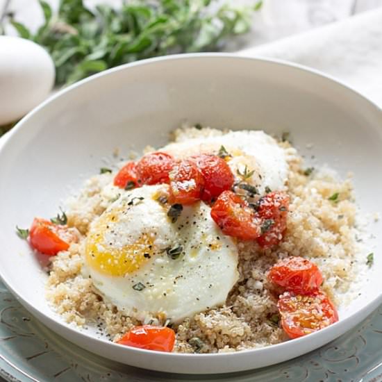 Roasted Tomatoes with Eggs
