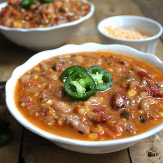 Jalapeno Popper Chicken Chili