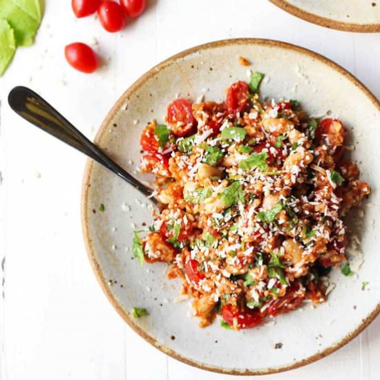 Asiago White Beans with Farro