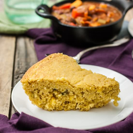 Roasted Jalapeño Cornbread