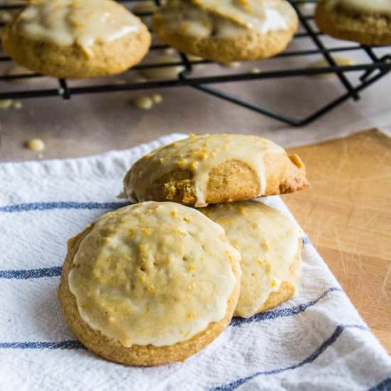 Glazed Pumpkin Orange Cookies