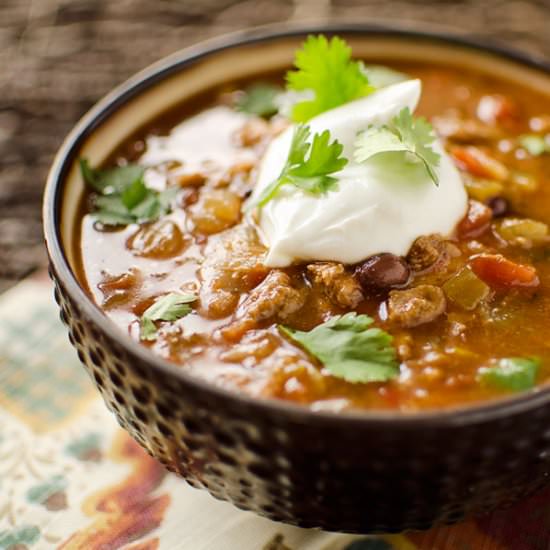 Healthy Crock Pot Taco Soup