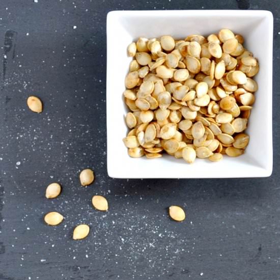 Toasted Delicata Squash Seeds