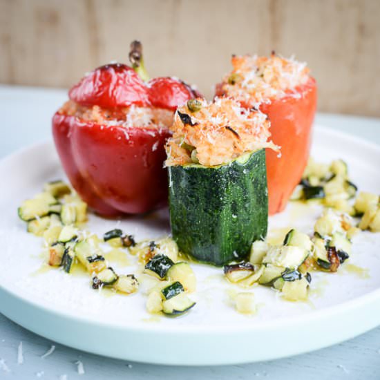Risotto-Stuffed Vegetables