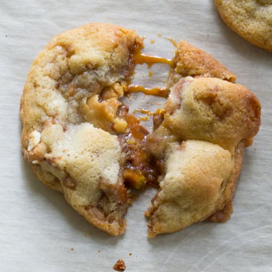 Rolo Toffee Pretzel Cookies