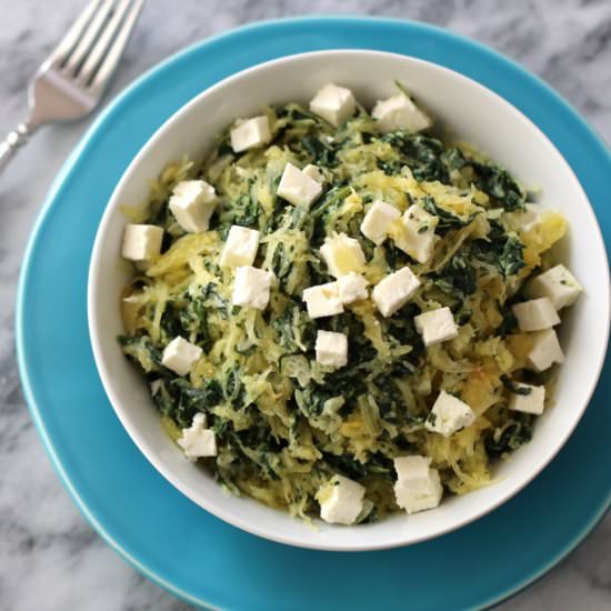 Spinach Pie Spaghetti Squash