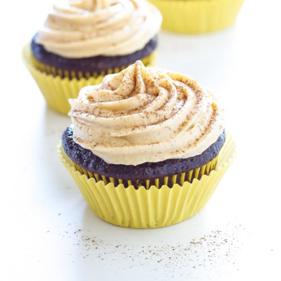 Chocolate and Pumpkin Cupcakes