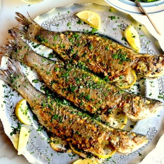 LEMON SOY ROASTED BRANZINO
