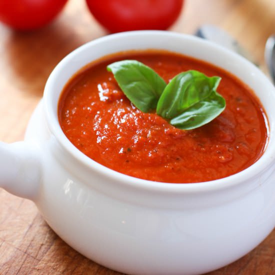 Skinny Tomato and Pepper Soup