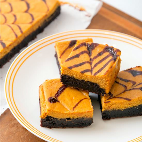 Pumpkin Cheesecake Brownie