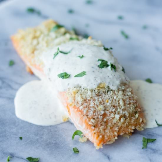 Salmon with a Dill Mustard Sauce